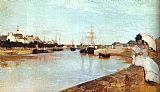 Berthe Morisot Famous Paintings - The Harbor at Lorient